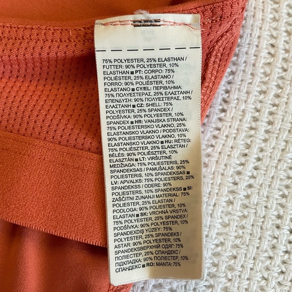Athleta Fitted Orange Tank Top - Picture 5 of 9